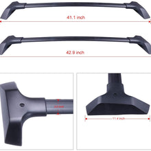 LUJUNTEC Aluminum Roof Mounted Roof Rack Cross Bar Set Fit for 2009-2017 for Chevrolet Traverse Sport Utility 4-Door 3.6L Top Rail Carries Luggage Carrier
