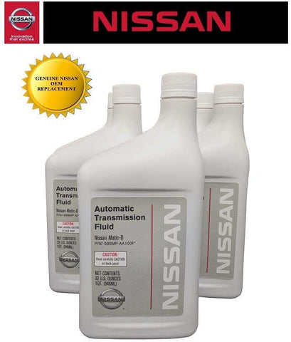 Genuine Nissan OEM Matic-D Transmission Fluid 999MP-AA100P (5 Quarts)