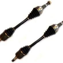 DTA GM61096109 front Left Right Pair - 2 New Premium CV Axles Compatible with Trailblazer, Envoy, Rainer, 9-7x, Bravada, Ascender