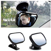Car Baby Safety Observation Mirror 360 Degrees Suction Cup or Clip On Visor Rear View Mirror