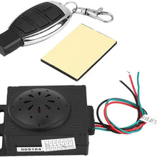 Terisass Motorcycle Anti-Theft Security System Universal 9-16V Anti-Theft Security Alarm System with Remote Control ABS Scooter Motorcycle Accessories
