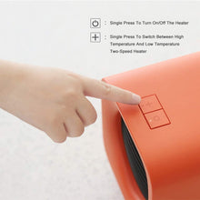 Zyyqt Desktop Heater， PTC Ceramic Heater Heater, Two Temperature Control, Timed Heater, Suitable for Home Bedroom Desk (Color : Orange)