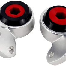 Iinger Front Control Arm Bushings Fit for BMW E46 E85 325I 330I Z4 99-06 PQY-CAB16 OE:31126757623 31126757624 (Color : Silver)