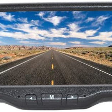 Vardsafe VS601C Flat Surface Mount Brake Light Reverse Backup Camera & 5 Inch Clip-on Mirror Monitor for RV/Cargo Van/Bus
