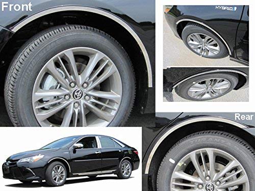 QAA fits 2015-2017 Toyota Camry (4 Piece Stainless Wheel Well Accent Trim) WQ15130