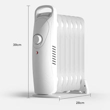 OCYE Oil-Filled Radiator Space Heater, Compact and Portable, usable for Pregnant and Infant, Energy Saving, Safety Protection, Suitable for Family and Office use, White