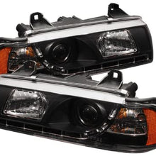 Spyder Auto BMW E36 3-Series Black DRL LED Crystal Headlight (Black)
