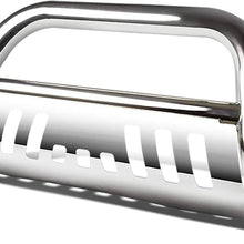 3 inches Chrome Bumper Push Bull Bar+Removable Skid Plate Replacement for Ford Excursion F250-F550 Super Duty 05 06 07