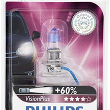 Philips H3 VisionPlus Upgrade Headlight Bulb with up to 60% More Vision, 1 Pack