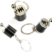 iJDMTOY Chrome Polished Alloy Metal Gear Box Shifter Shape Key Chain Ring Keychain