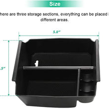 A ABIGAIL Center Console Organizer Tray Compatible with 2011-2018 Jeep Wrangler JK/JKU Rubicon Sport Sahara Accessories Armrest Storage Glove Box