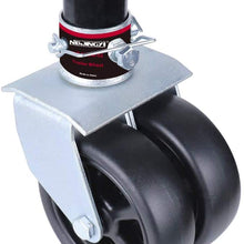 NBJINGYI 6" 1200lbs Dual Trailer Swirl Jack Caster Wheel with Pin fits Any Jack Better Soft Ground Roll
