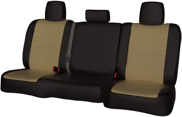 Rear SEAT: ShearComfort Custom Waterproof Cordura Seat Covers for Toyota Corolla (2020-2020) in Gray for 40/60 Split Back Solid Bottom w/Pullout Arm and 3 Adjustable Headrests (LE Model)