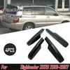 4Pcs Black Roof Rack Cover Rail End Shell for Toyota Highlander XU20 2001-2007 Outdoors Use
