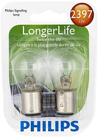 Philips 2397 LongerLife Miniature Bulb, 2 Pack