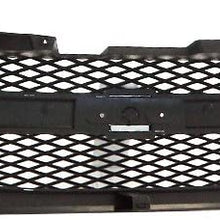 Perfit Liner New Front Dark Gray Grille Grill Replacement With Chrome Molding For 04-12 Colorado Pickup Truck Fits LS LT Model GM1200518 12335794