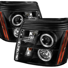 Spyder Auto 5042286 LED Halo Projector Headlights Black/Clear