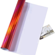 ATMOMO Holographic Laser Red Adhesive Vinyl Sheets DIY Car Wrap Sticker Decal 59.8'' x 29.5''