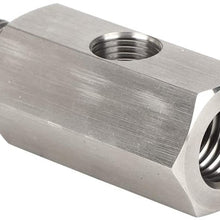 M12x1.5 1/8 NPT Turbo Oil Pressure Sensor Tee Adapter - Stainless Steel Car Accessories Universal