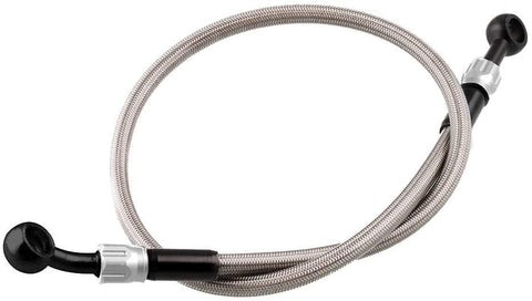 ReFaXi Motorcycle Brake Oil Hose Tube Line Fitting Stainless Steel Universal Brake (Black)