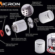 5Micron PG63798 Full Synthetic Oil Filter | Compatible with 1997-02 Buell M2 Cyclone, M2L Cyclone, 1996-98 S1 Lightning, 1995-96 S2 Thunderbolt, 1996 S2T Thunderbolt, 2012-16 Harley Davidson FLD Switchback