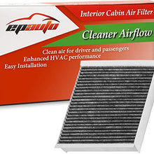 EPAuto Filtro de aire de cabina CP150 (CF12150) incluye carbón activado