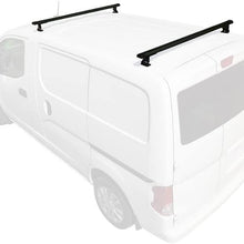 Vantech USA Black Transit Connect J1000 bolt-on ladder roof rack 50" bars
