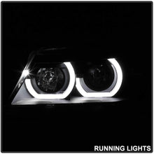 V2 3D Halo LBDRL Headlights for BMW 3-Series E90 06-08 - 4 Door - Black/Clear Lens