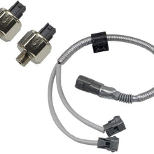 89615-12090 2Pcs Detonation Knock Sensor & Harness 89615-12050 for Toyota Lxus Avalon Camry ES300(KS159 with Wiring)