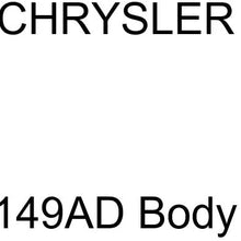 Genuine Chrysler 68035149AD Body Wiring