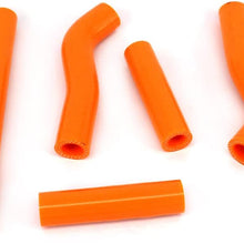 Motorcycle Orange Reinforced Silicone Radiator Coolant Hoses Kit For KTM 250SXF 250 SXF 2006