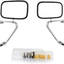 CTCAUTO Right and Left Side View Mirrors Manual Folding Compatible With 1980-1996 Ford Bronco Ford F150 Truck 1984-1990 Ford Bronco II 1980-1984 Ford F100 Truck