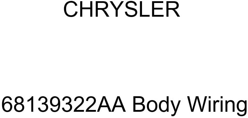 Genuine Chrysler 68139322AA Body Wiring