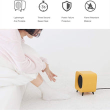 Zyyqt Desktop Heater， PTC Ceramic Heater Heater, Two Temperature Control, Timed Heater, Suitable for Home Bedroom Desk (Color : Orange)
