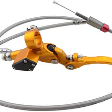 GOOFIT 7/8"22mm Motorcycle Hydraulic Clutch Brake Lever 1200mm Master Cylinder for 125cc 150cc 180cc 200cc 250cc Vertical Motor Off Road Motorcycle Scooter Pit Pocket Bike Motocross Red
