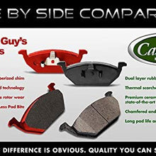 Callahan CCK11928 [2] FRONT Performance Loaded Powder Coated Red Caliper Assembly + Quiet Low Dust Ceramic Brake Pads