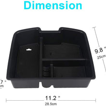 VANJING Center Console Organizer Insert Tray for 2007-2014 GMC Sierra Chevy Silverado Tahoe Yukon Suburban Accessories with A Cleaner Brush