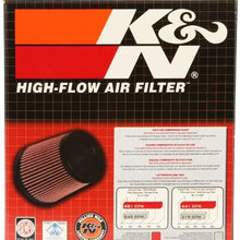 K&N Universal Clamp-On Air Filter: High Performance, Premium, Washable, Replacement Filter: Flange Diameter: 5 In, Filter Height: 4.125 In, Flange Length: 1 In, Shape: Round Tapered, RU-5163