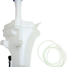 Windshield Washer Tank Assembly compatible with Hyundai Elantra 14-16 W/Pump and Cap Sedan
