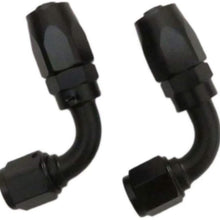 2pcs 10AN Swivel Oil/Air/Fuel/Gas Line Hose End Fitting Elbow 90 Degree