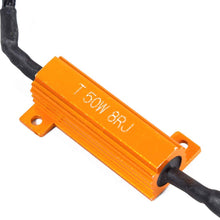 FOORDAY 50W 8ohm 3156 Led Load Resistors Connector Fix Turn Signal Bulb DRL Anti-Flicker Error Free Decoder LED Canbus Decoder (2 Pcs)
