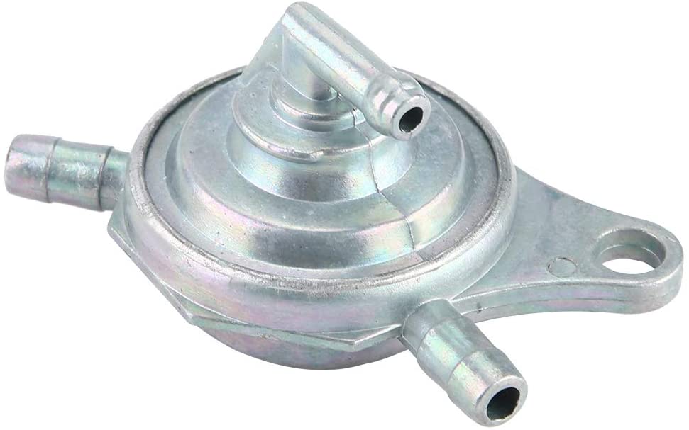 Acouto Motorcycle Aluminum 3-hole Fuel/Oil Valve Tap Switch for 50CC 125CC 150CC GY6 Engine