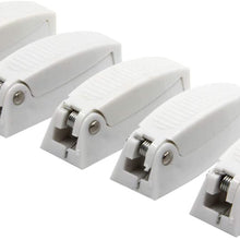 RKURCK 5 Pack Baggage Door Catch Clip Compartment Latch Holder for RV, Trailer, Camper, Motor Home Baggage Doors (White)