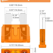 Car Automotive Rv Standard Fuses - Auto ATO Blade Fuse Assortment Kit (2A 3A 5A 7.5A 10A 15A 20A 25A 30A 35A)