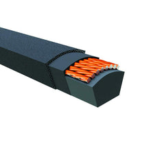 D&D PowerDrive B153 V Belt, Rubber, 5/8" x 156" OC