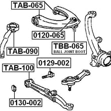 4866022140 - Arm Bushing (for Lower Control Arm) For Toyota - Febest