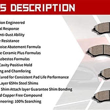 TOPEX Front Semi-Metallic Brake Pads MD0914 for Honda Accord Civic CRV Element