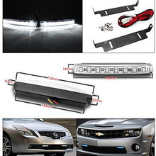 ZMAUTOPARTS For 2014-2015 Chevy Silverado 1500 Chrome Projector Headlights Headlamps Lamps with 6" White LED DRL Lights