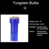 10 Pack T5 73 Wedge 3-3014SMD Instrument Gauge Dash Light LED Bulbs (Blue)