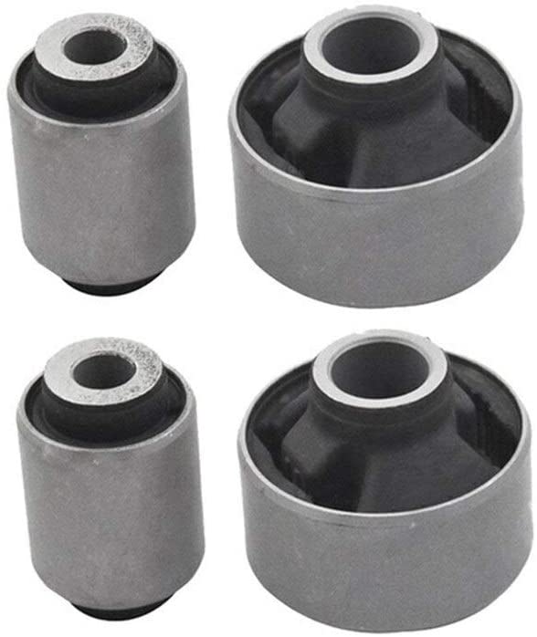 SHOUNAO 4Pcs Car Front Lower Control Arm Bushing Fit for Subaru XV Impreza 20204-AG011 20204AJ000 (Color : Black and Silver) (Black and Silver)